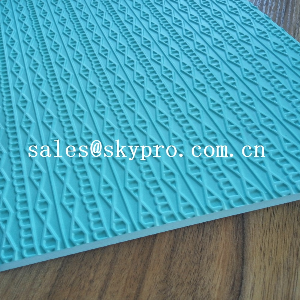 Customized eva+ rubber foam sheet for sole soft with 3D pattern