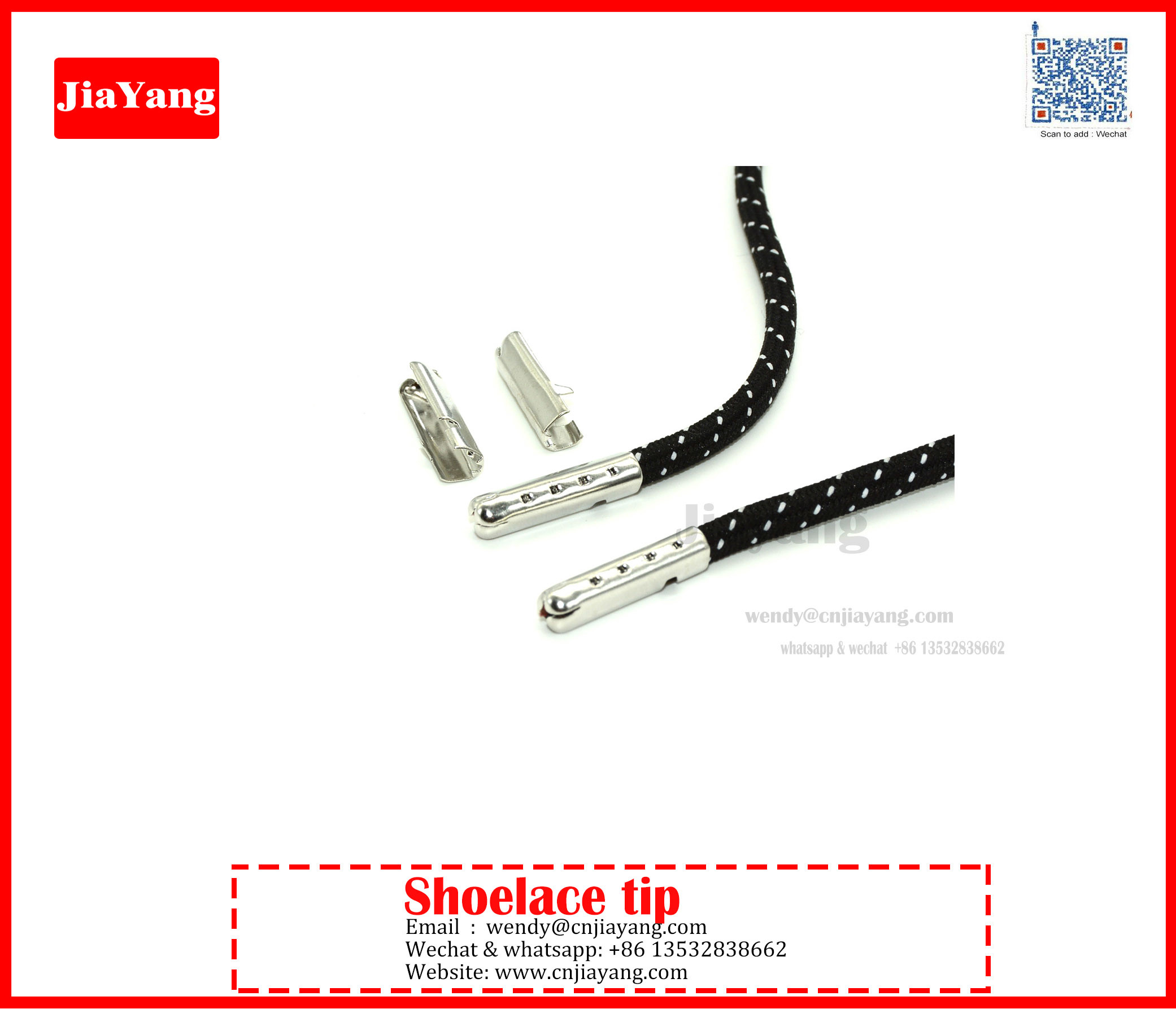 Silver color Folder Leather Cord Buckle Round Rope Clip End Clasps