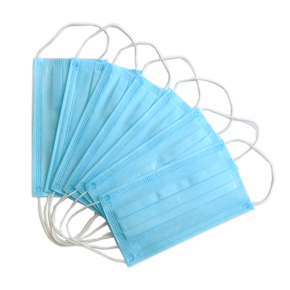 Wholesale Manufacturer Disposable Non Woven 3 Ply Face Mask 3 Layer face mask disposable