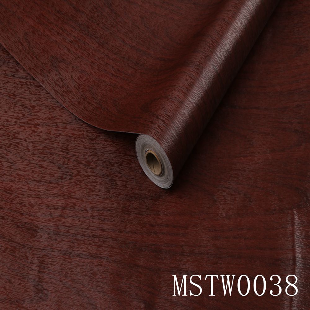 Wood Grain Self-Adhesive PVC Vinyl Wall Panels Modern Style Wallpaper Contact Paper for Door Stickers