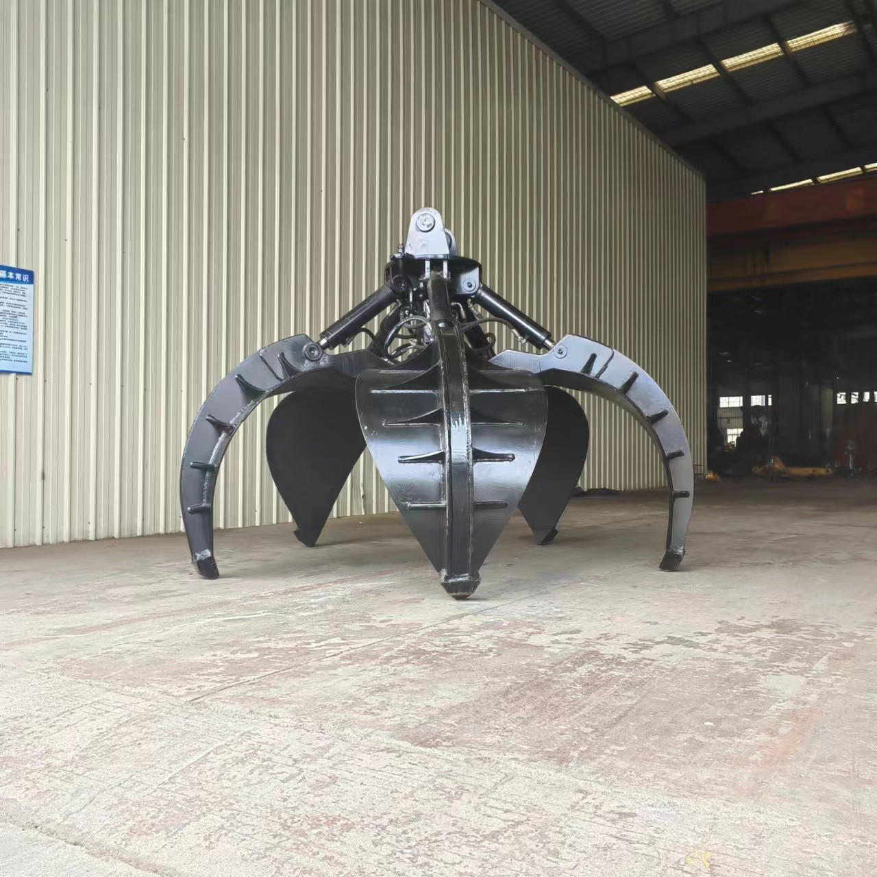 Customized Electro Hydraulic Orange Peel Grab For 15 Ton Excavator