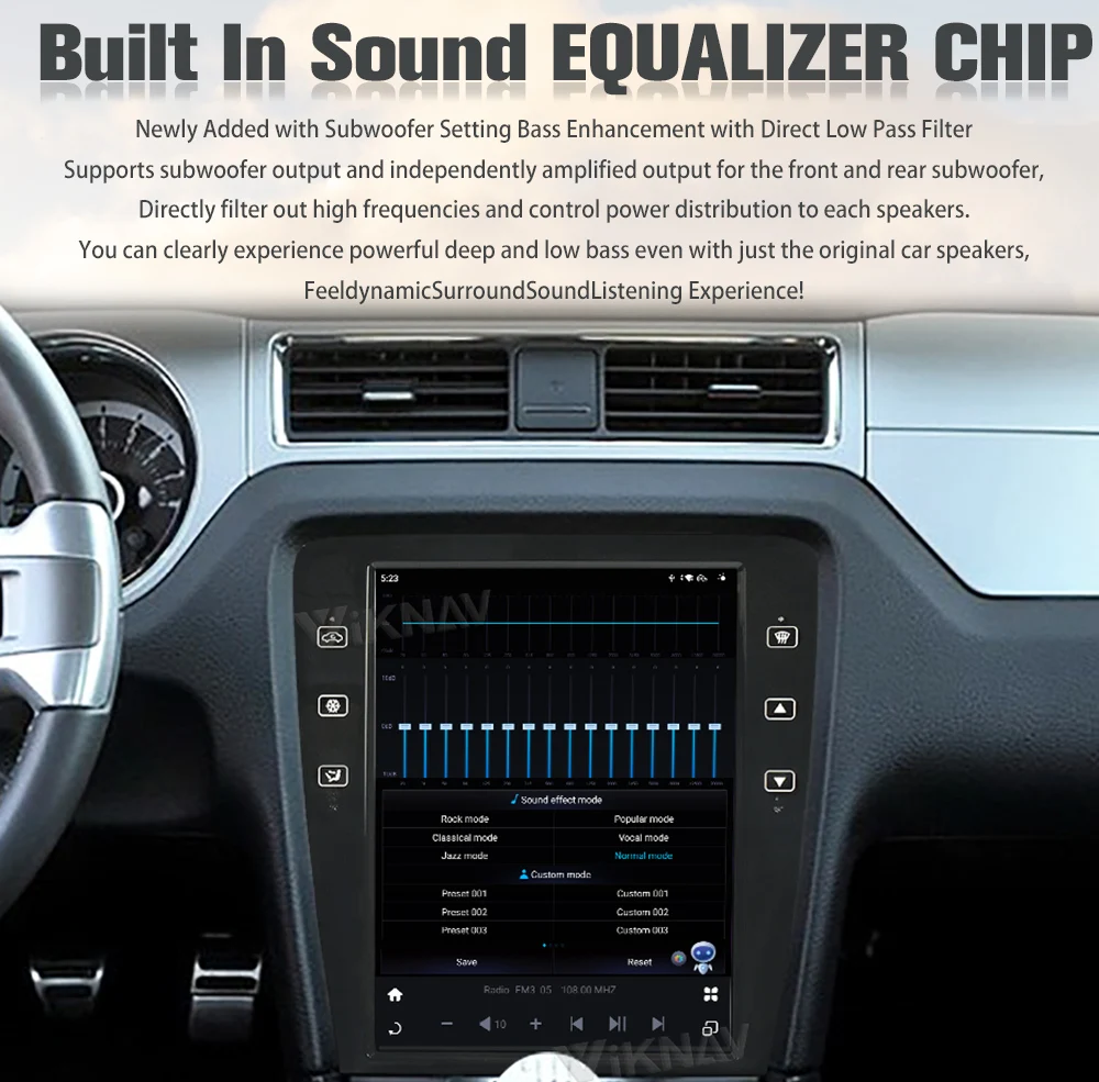 12.1inch Touch Screen 2009-2014 Mustang Ford Car Radio Android Multimedia Player Head Unit