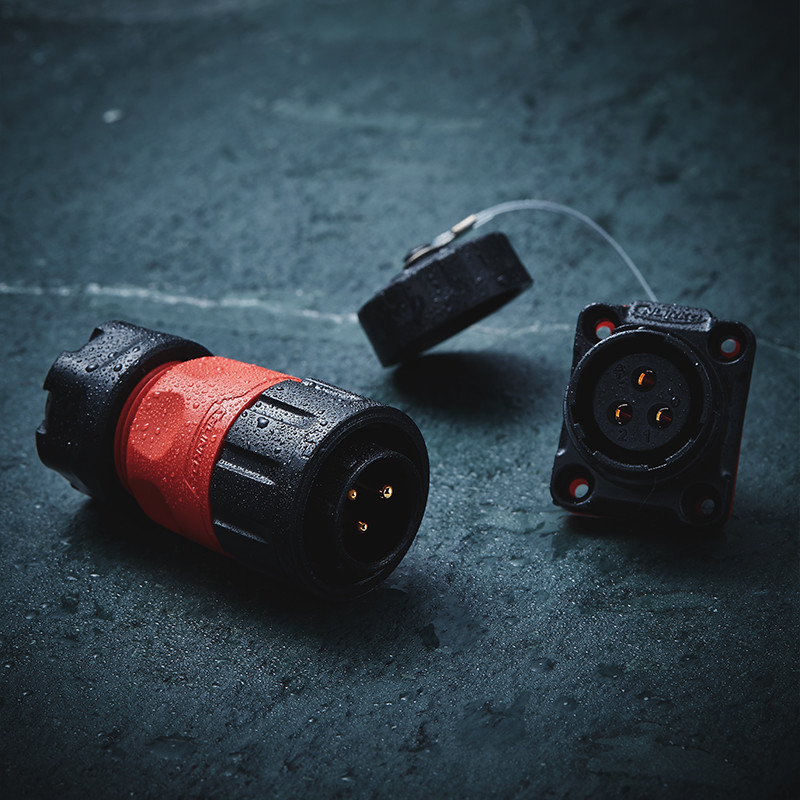 IP67 Waterproof New 3Pin Hose Plastic Quick Connectors Electrical Female Male Connector