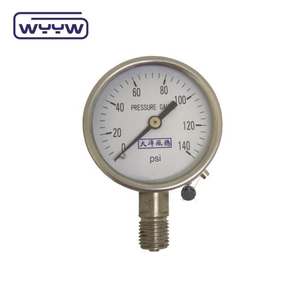 Quality 2.5'' 4'' 6'' Face Bourdon Tube Oil / Dry Air Pressure Gauge Manometer for sale