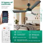 Ceiling Fans with Lights,36" LED Fan Light Hanging with Hook,Hook Type Ceiling