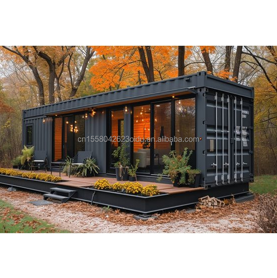 20ft Modern Luxury Prefab House Steel Sandwich Panel Modified Shipping Container for Outdoor Garden Living Alternative