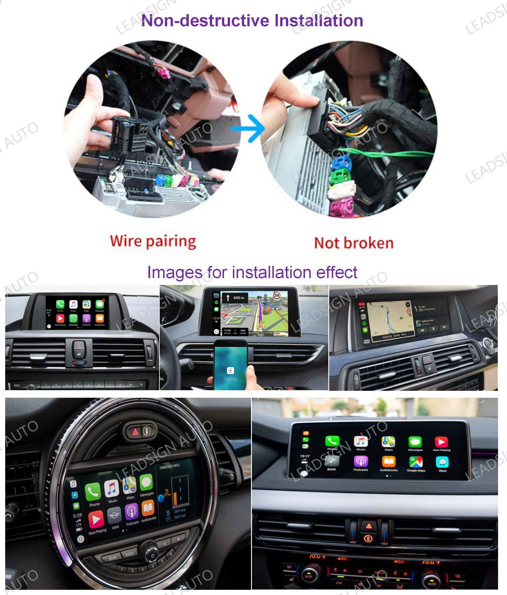 Multimedia 5.8G CCC System BMW wireless Carplay Android Auto Interface