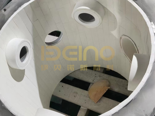 Light Weight Wear Resistant Ceramic Lined Pipe Fitting Customized Length For Mining Industry