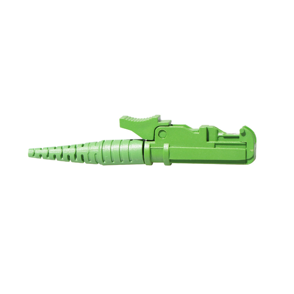 G657A2 E2000 APC Fiber Optic Pigtail LSZH Jacket Spring Loaded Shutter