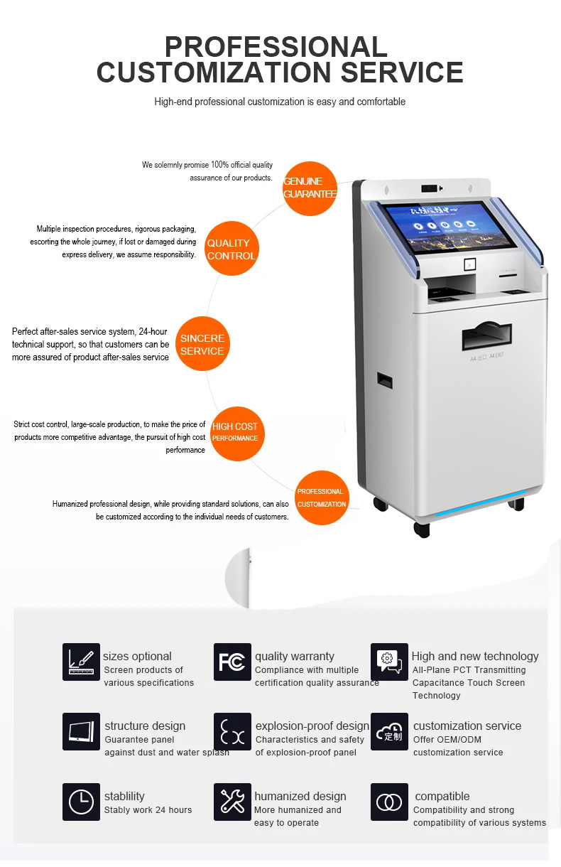 All In One Point Reporting printing terminal Smart Standing self service report print terminal