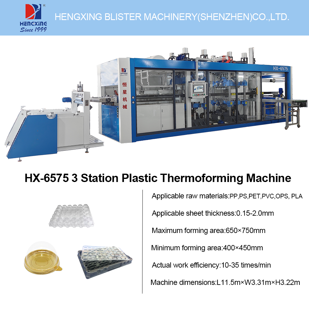  Fast Production Pressure Thermoforming Machine with Up 5.5KW Forming Station Servo and 650*750mm Max Forming Area Manufactures