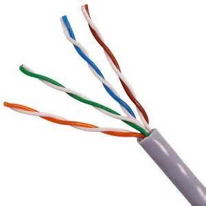  UTP CAT5E Network Cable 24 AWG Copper Clad Aluminum with PVC Jacket 100 MHz Manufactures