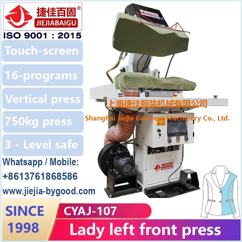 Shanghai Jiejiabaigu Factory 1998 Full Range Garment Ironing Machine lady dress front