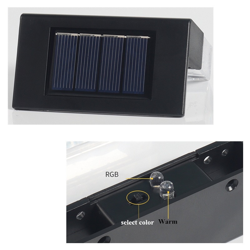 Outdoor 1.2V Light Control LED Solar Wall Lamp , Solar Fence Lights Solar Step Lamp IP55 3500K