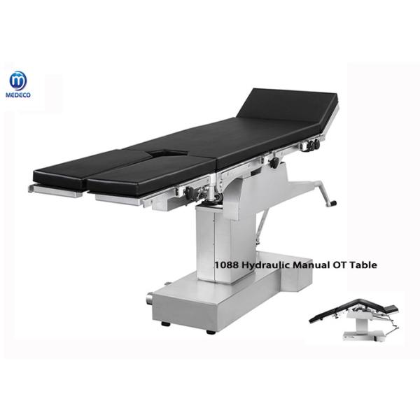 Quality Stainless Steel 201cm Manual Operating Table Hydraulic Manual Operating Surgical Table for sale