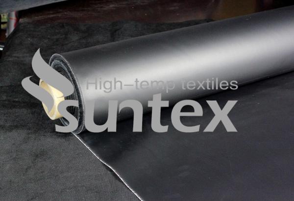 Water resistance Neoprene Coated Fiberglass Chemical Resistant Fabric Black