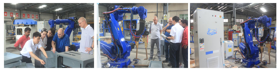 HWASHI Spot Welding Robot computer control system 6 Axis Industrial Welding Robot