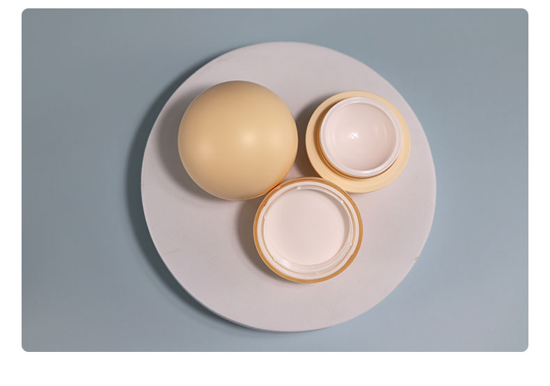 50g Egg Shaped Plastic Baby Cream Container for Skincare Products ABS Material