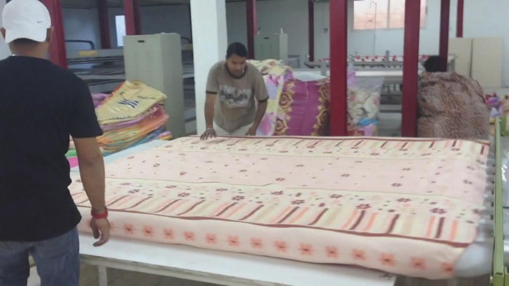 Glass Fiber Bedding Comforter Mattress Production Line