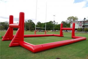  Mobile Blow Up Rugby Field Inflatable Sports Games With Air Blower Manufactures