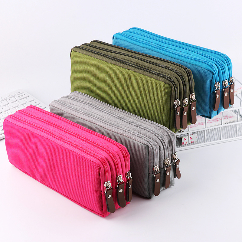 Large Capacity Pencil Case School Pen Case Supplies Pencil Storage Bag Students Pencil Cases Big Pen Box Pouch Stationery