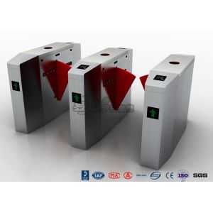 Automatic Flap Security Barrier Gate , Waist Height Turnstile With Ticketing