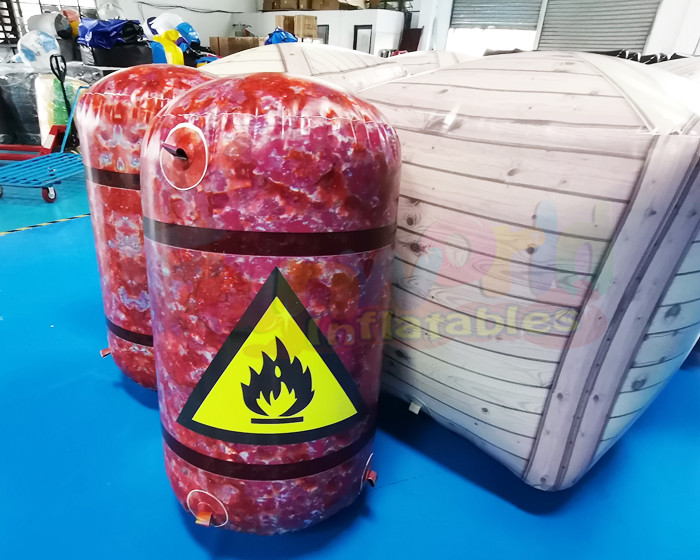 Playground Shooting Barrier Inflatable Paintball Bunkers