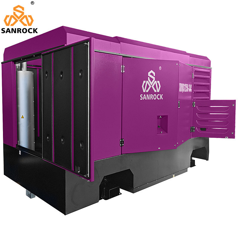 35m3/min SANROCK Portable Screw Air Compressor Machine Mining Direct Driven Screw Air Compressor For Sale