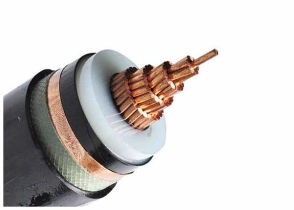 8.7 / 15 KV XLPE Electric Cable Copper Conductor Steel Tape Armored PVC Inner