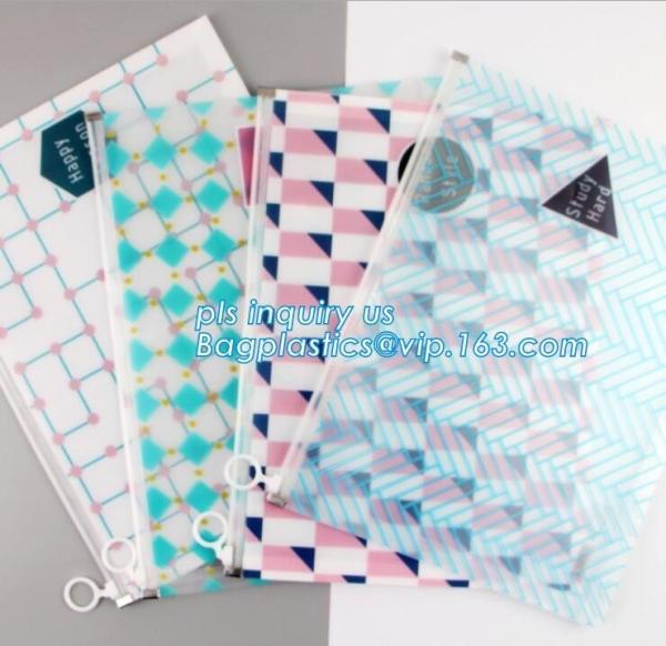 Promotional stationery set PVC bag pencil set, zipper office stationery pouch