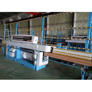  Miter Glass Glass Edging Machine With Air Polishing / Electrical Rail Lift System Manufactures