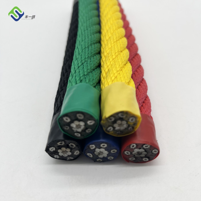 Polyester Combination Rope FC Twisted 6*8 4 Strands with Superior Abrasion Resistance