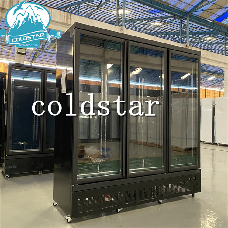 Glass Door Vertical Equipment Display Beverage Cooler Storage Refrigerator/Fridge