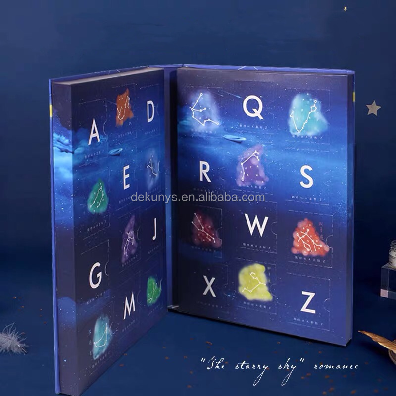 Matte/Glossy Lamination Custom Chocolate Advent Calendar Packaging Box for Christmas