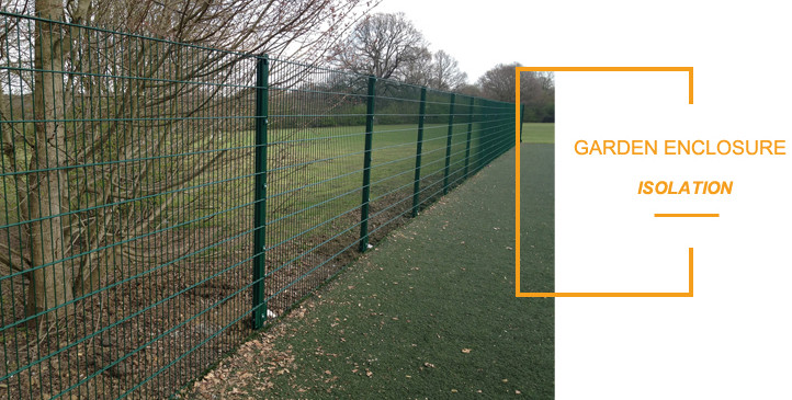 Hot Dipped Galvanized Double Loop Wire Fencing For Gardens 55*100mm Mesh Hole