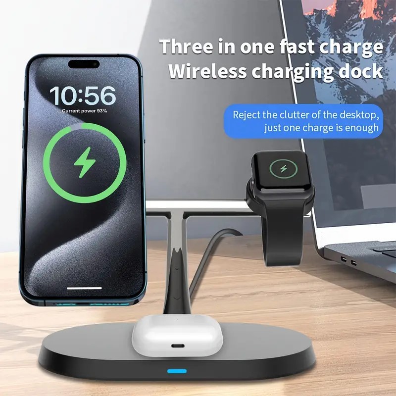 PD/QC Wireless Charger Compatible With Qi Smart Phone Airpod IWatch