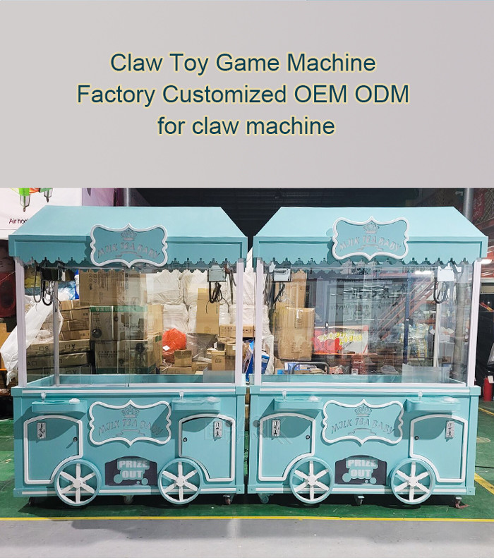 Milk Tea Baby Crane Game Machine 400W Coin Pusher
