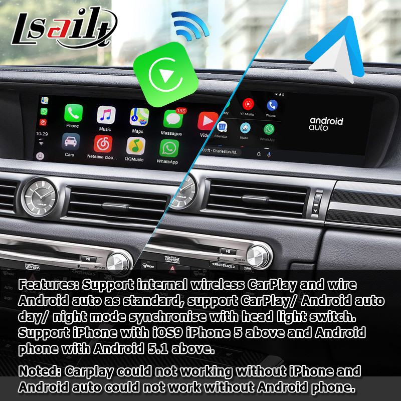 Navigation Video Interface Box carplay android auto For Lexus Gs 2012-2019 GS350 GS450h Gps Navigation Box