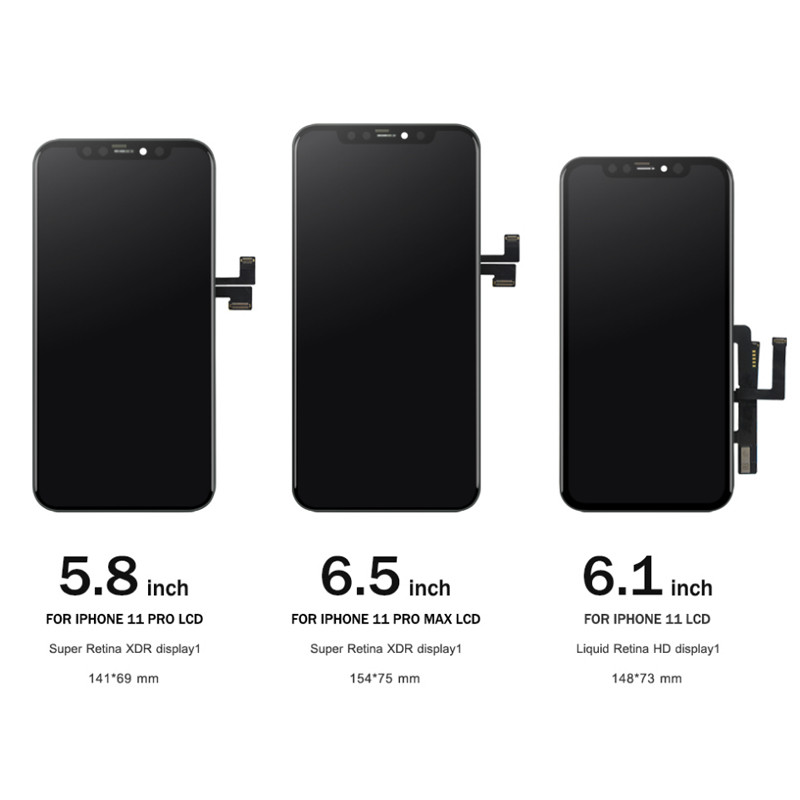 Mobile Phone Lcd For Iphone 11 Promax Lcd Oled Touch Screen Display Digitizer repair Assembly