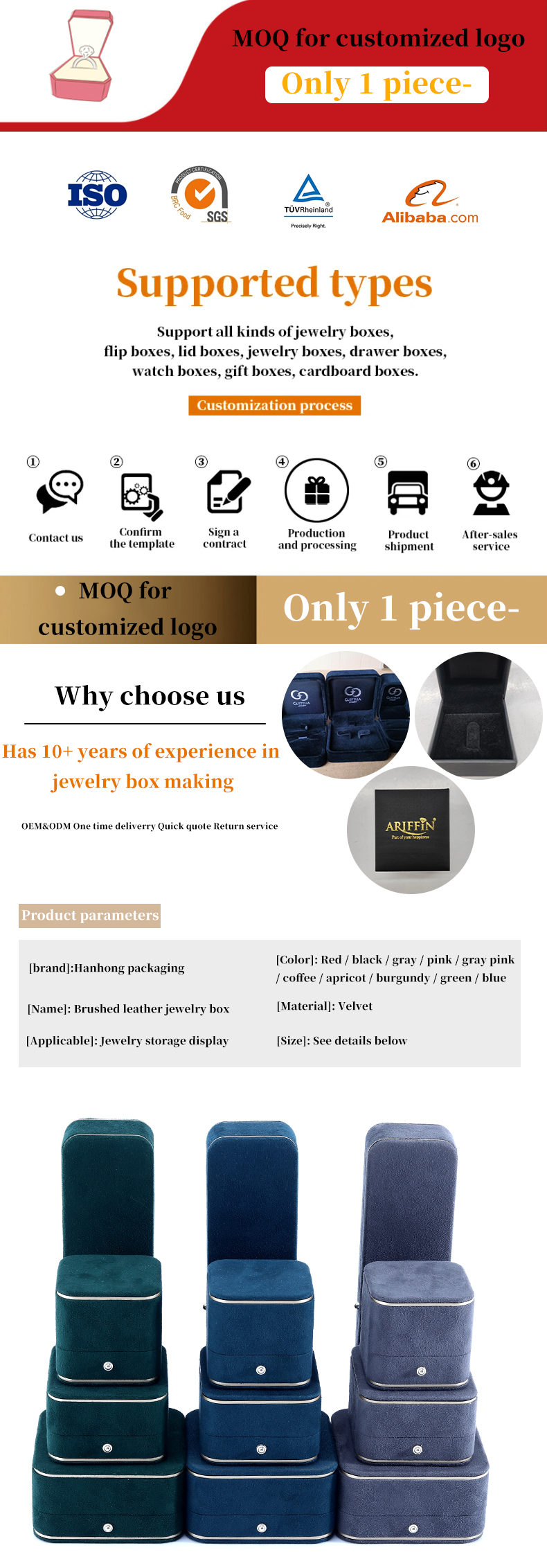 Rectangle Velvet Jewelry Box For Handmade Bracelets And Rings In 2023 Luxury Packaging