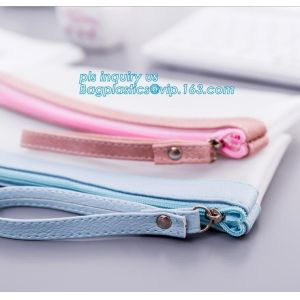Translucent Zipper Lock TPU Pencil Bag / Pencil Case, vinyl TPU pencil case bag