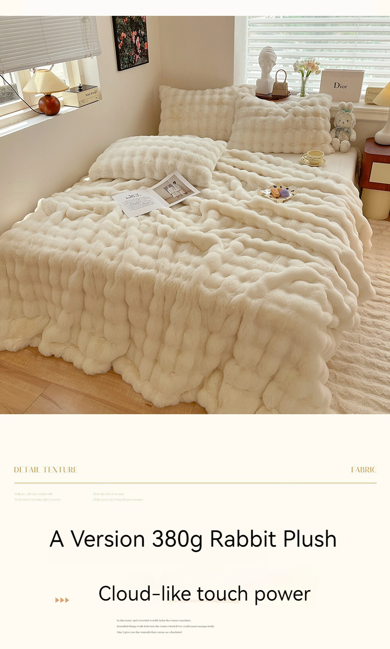Autumn and Winter Thickened Warm Cover Nap Blanket 200x230cm for Relaxing Nights