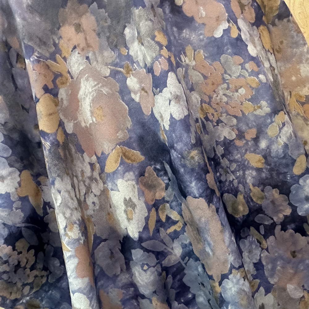 30S 32S 45S 3D Effect 100 Floral Digital Rayon Printed Viscose Rayon Fabric Woven Spun Rayon Challis Fabric