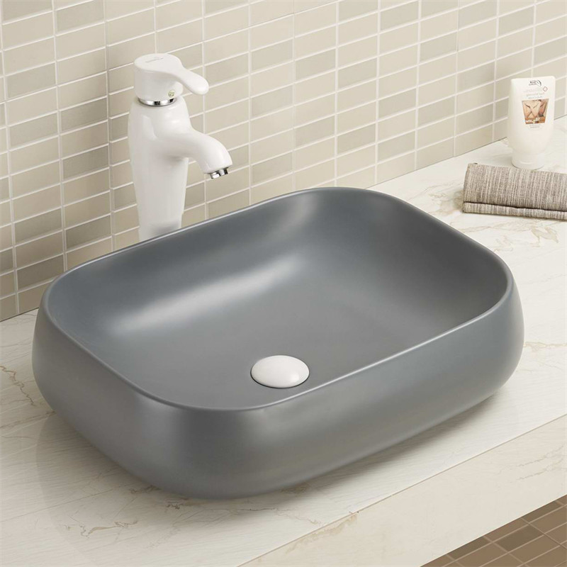 Formaldehyde-Free Small Rectangular Sink No Cracking Or Fading White Wash Basin