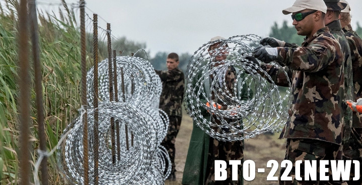 Military Conductive Security Razor Wire 900mm Coil Thermal Cbt-65 Type