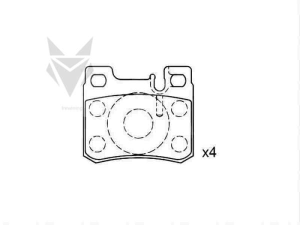 Auto Brake Pads MERCEDES BENZ C-Class E-Class Coupe Kombi Estate Saloom 002 420
