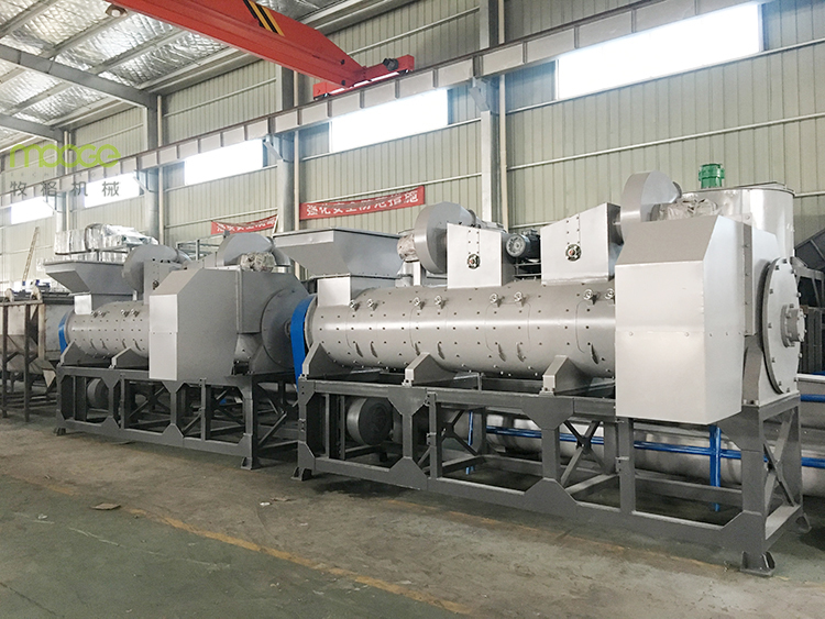 PP HDPE PET Bottle Label Remover Machine 5000KG/H Washing Line