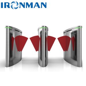 Half Height Security Gate Flap Turnstile SUS304 For Public Lobby with CE