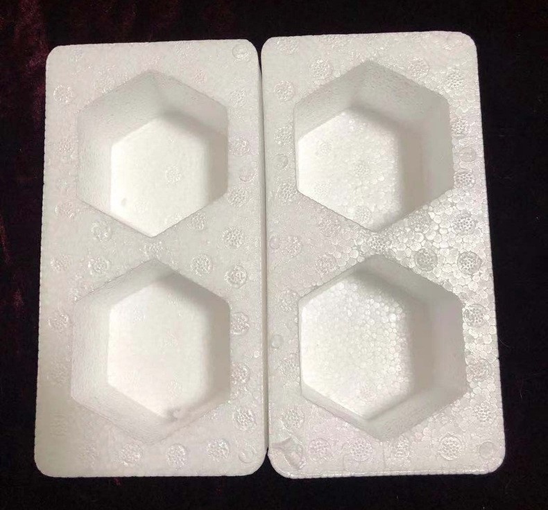 High Density Liquor Express Packaging Foam Box Shockproof Bottle Foam Box EPS Shaped Red Wine Foam Products