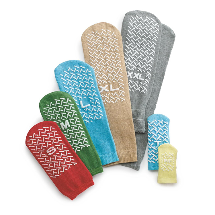 Polyester and Cotton Socks Anti Slip Patient Safety Design